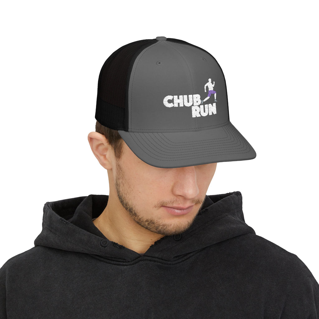 Chub Run Trucker Cap – Funny Runner Graphic Snapback Hat