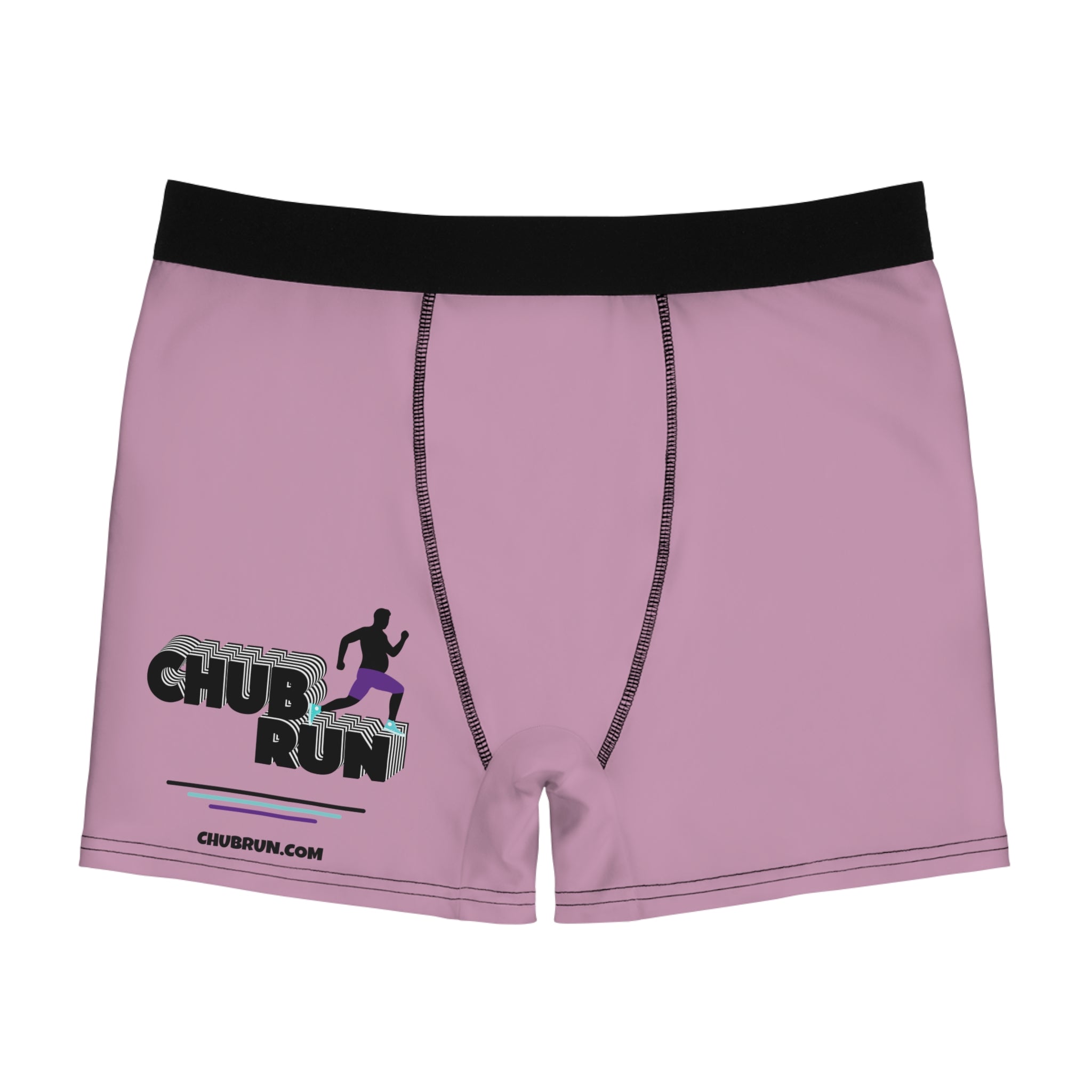Chub Run Athletic Boxer Briefs — Pink Performance All-Over Print