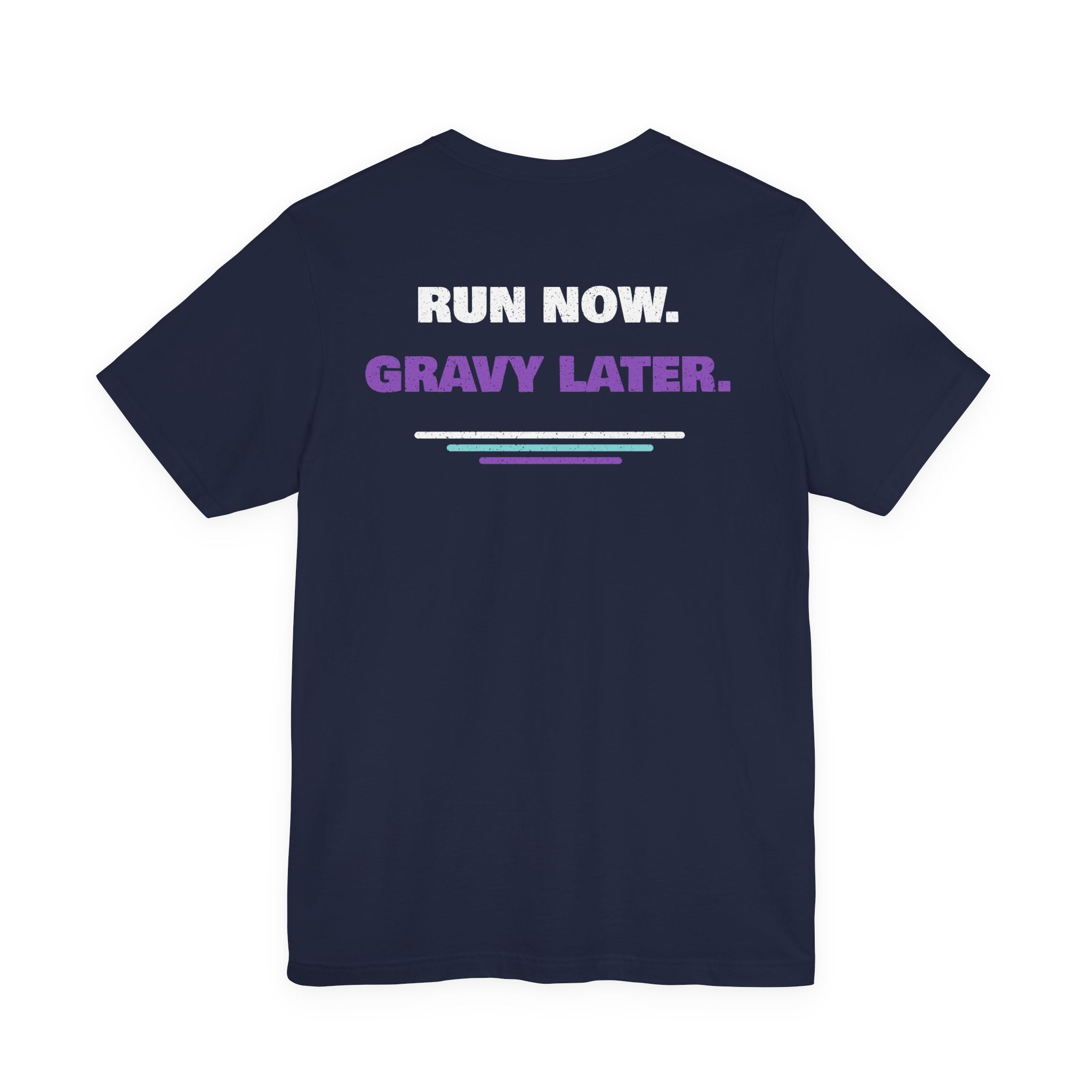 Chub Run Track Club T-Shirt — "Run Now. Gravy Later." Funny Running Tee