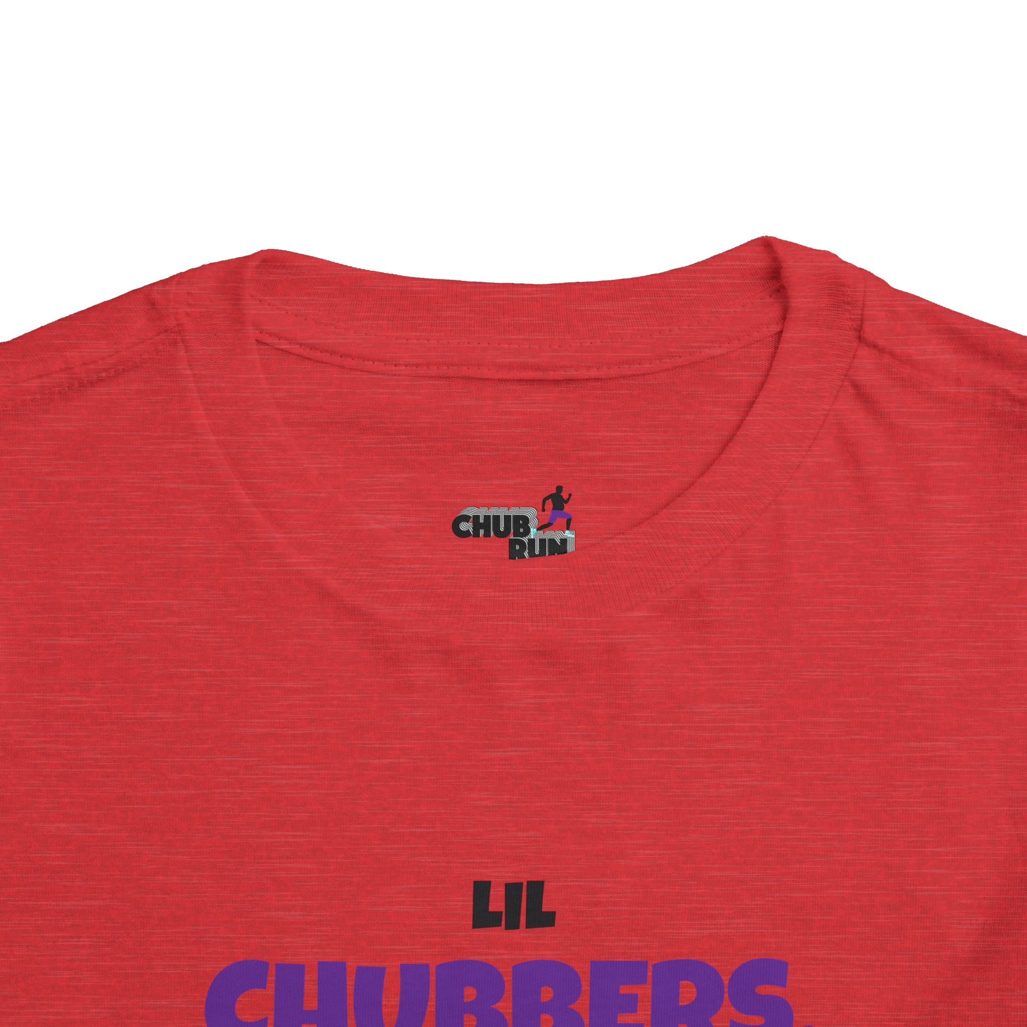 Lil Chubbers Toddler Tee — Cute Purple Logo Short Sleeve Shirt