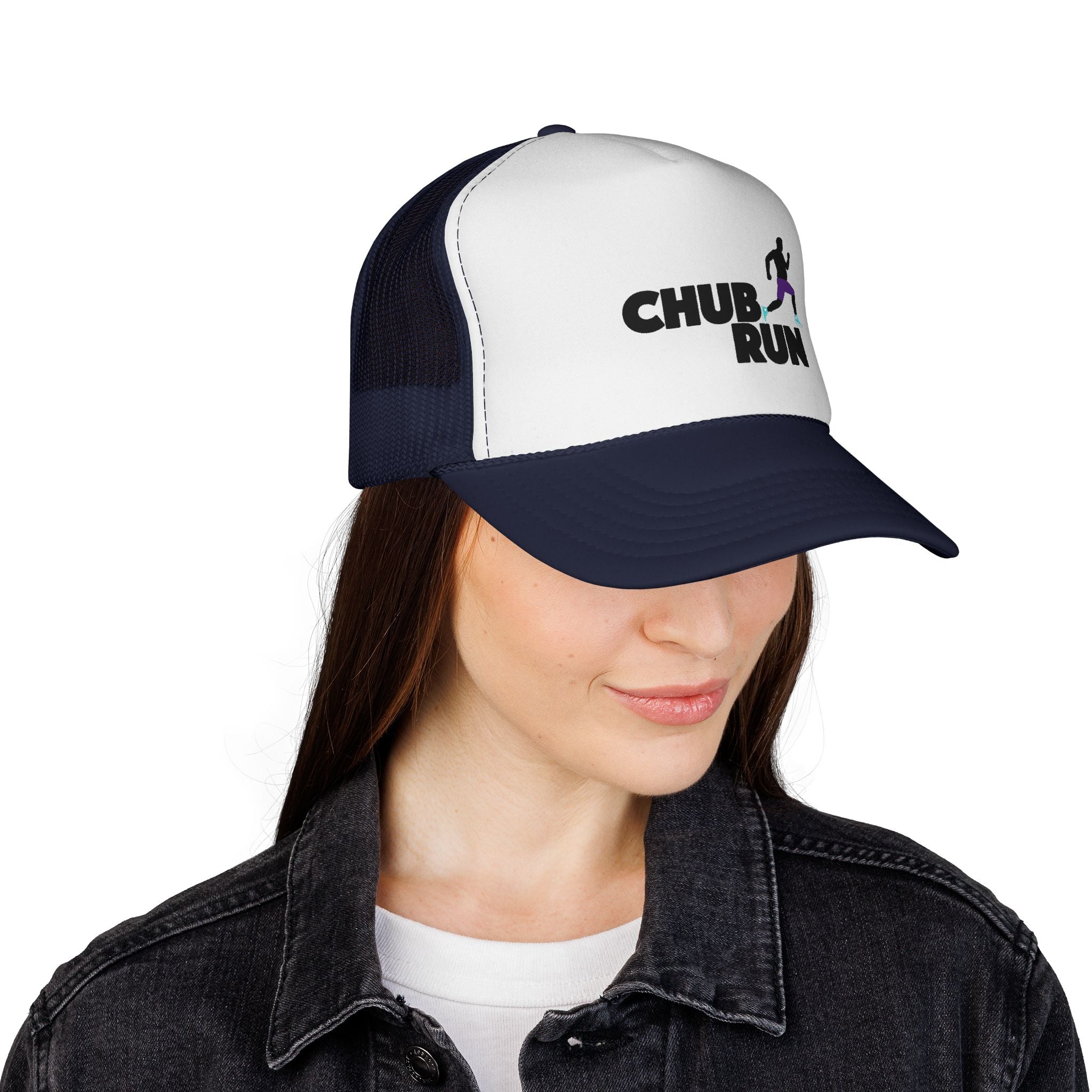 Chub Run Trucker Hat – Funny Running Cap for Plus-Size Runners