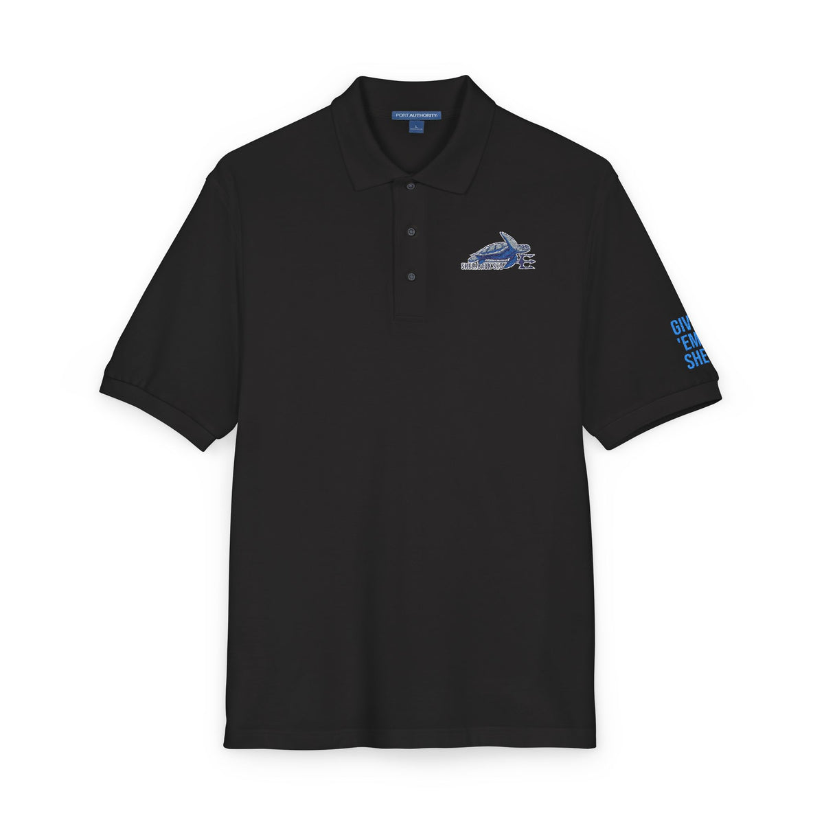 Shellback SEO Embroidered Polo - Give 'Em Shell