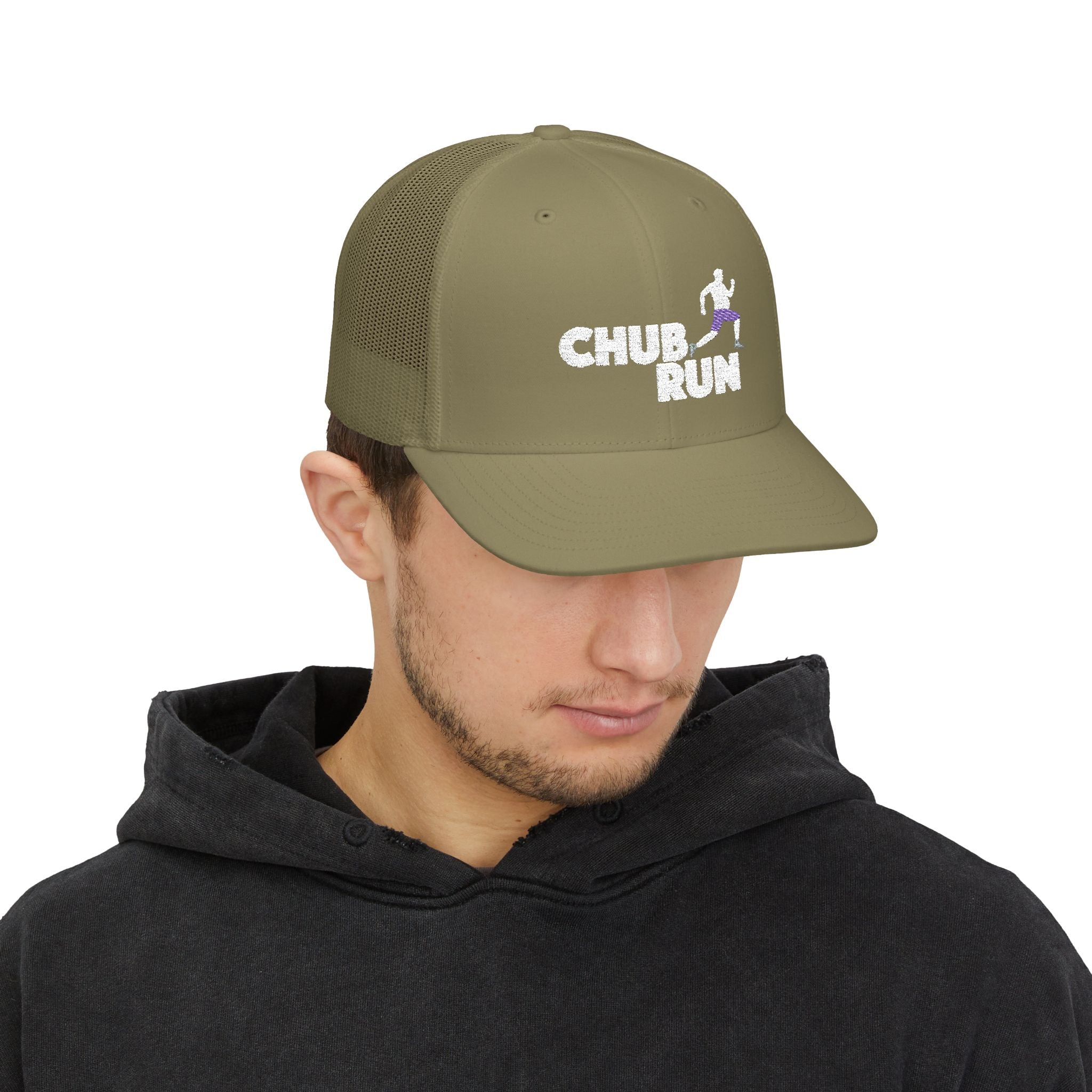 Chub Run Trucker Cap – Funny Runner Graphic Snapback Hat