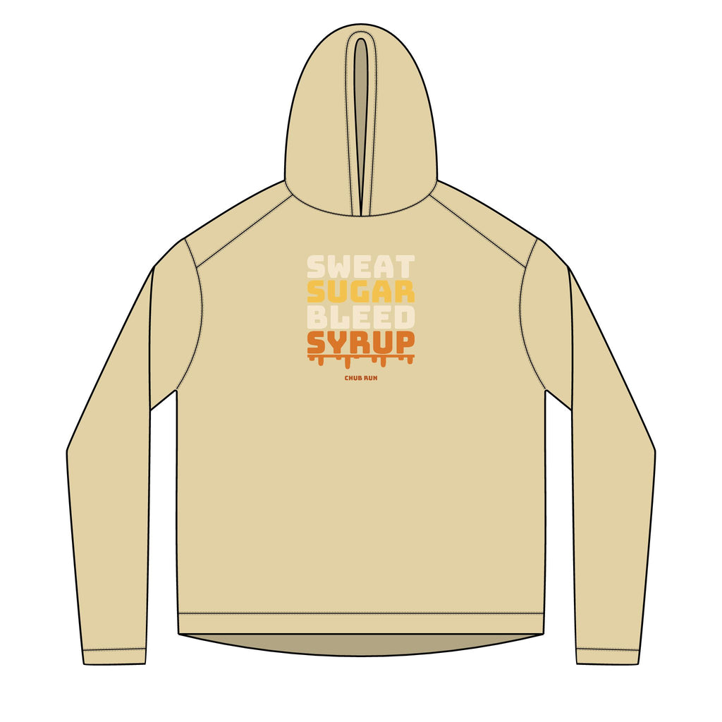 Sweat Sugar Bleed Syrup — UPF 50+ Sun Hoodie | Lightweight Running & Trail Layer