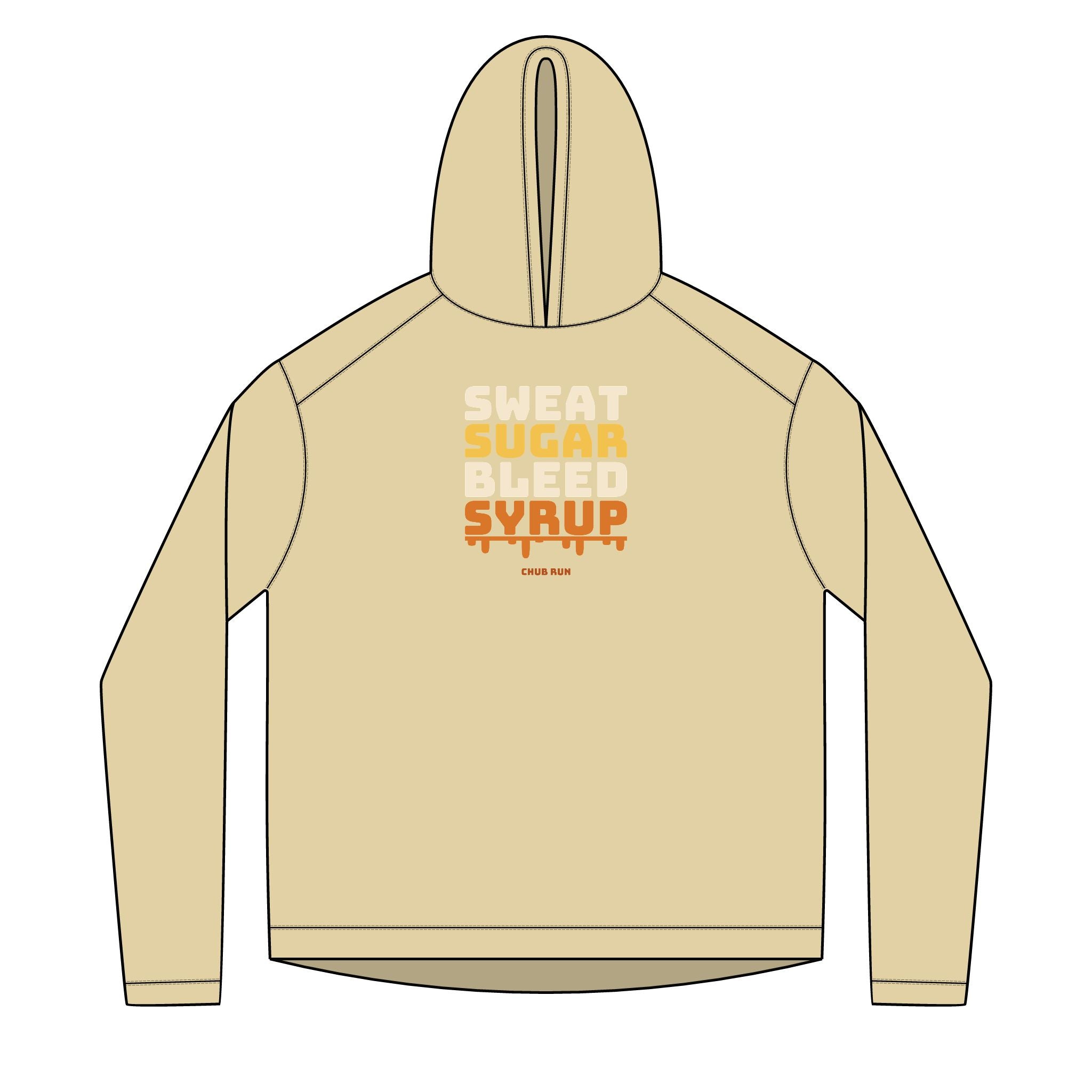 Sweat Sugar Bleed Syrup — UPF 50+ Sun Hoodie | Lightweight Running & Trail Layer