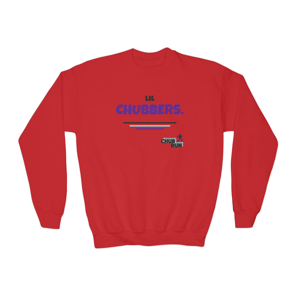 Youth Crewneck Sweatshirt — "Lil Chubbers" Graphic Pullover for Kids