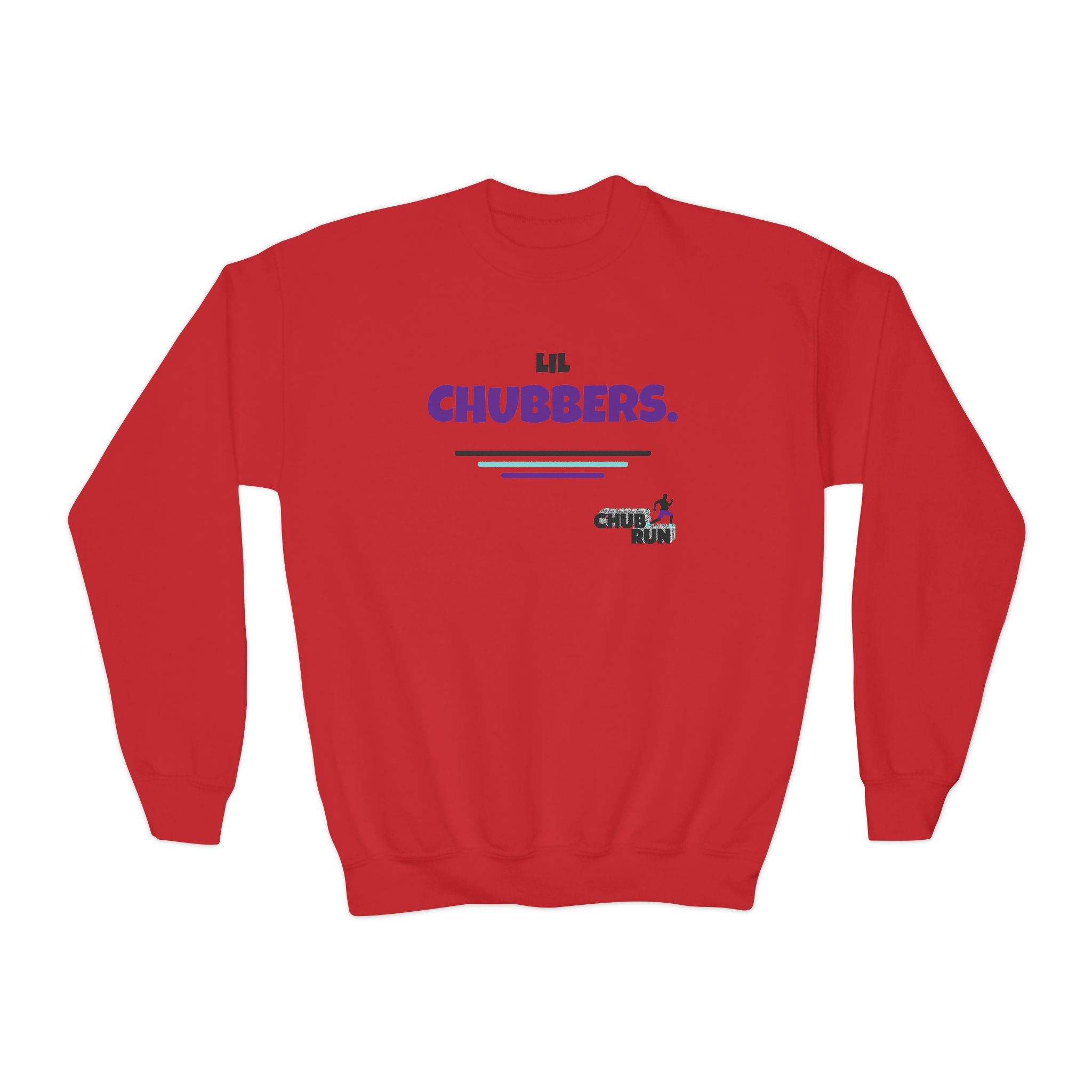 Youth Crewneck Sweatshirt — "Lil Chubbers" Graphic Pullover for Kids