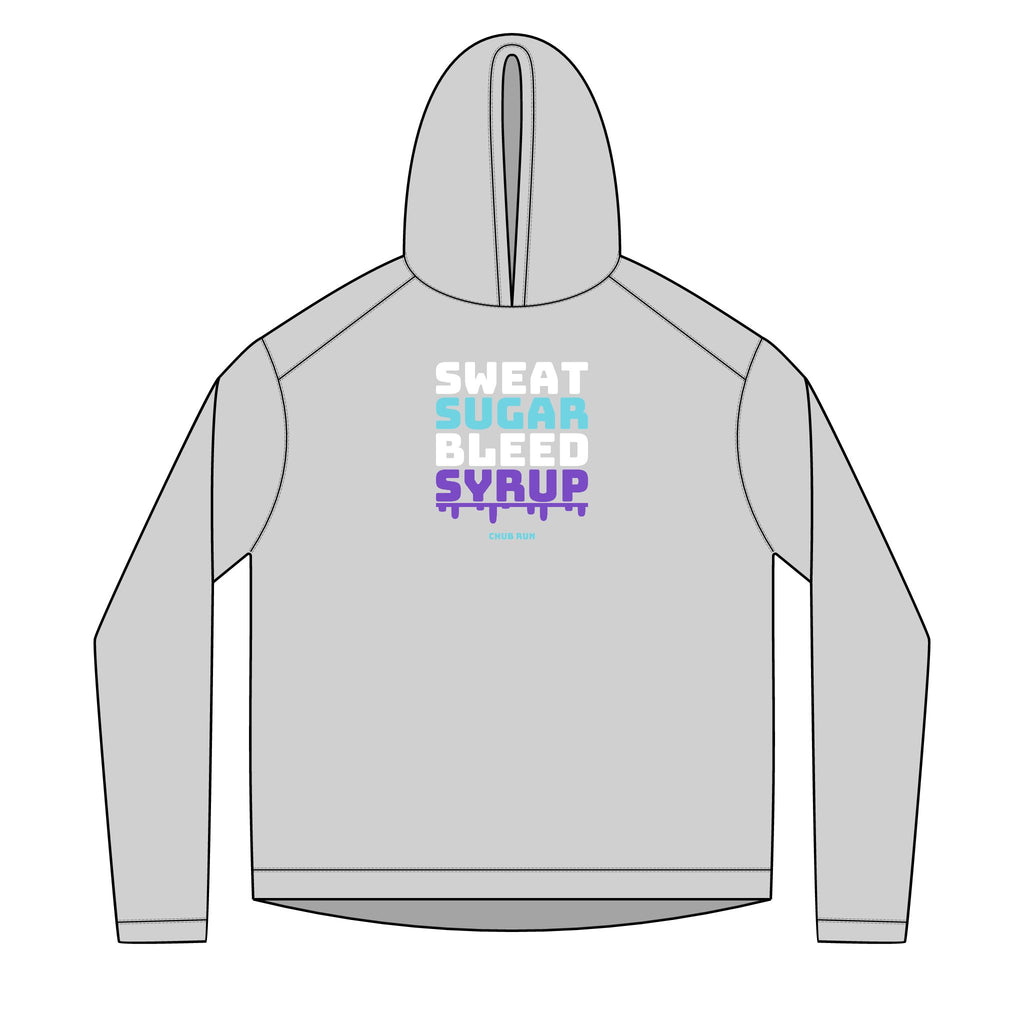 Sweat Sugar Bleed Syrup — UPF 50+ Sun Hoodie | Lightweight Running & Trail Layer