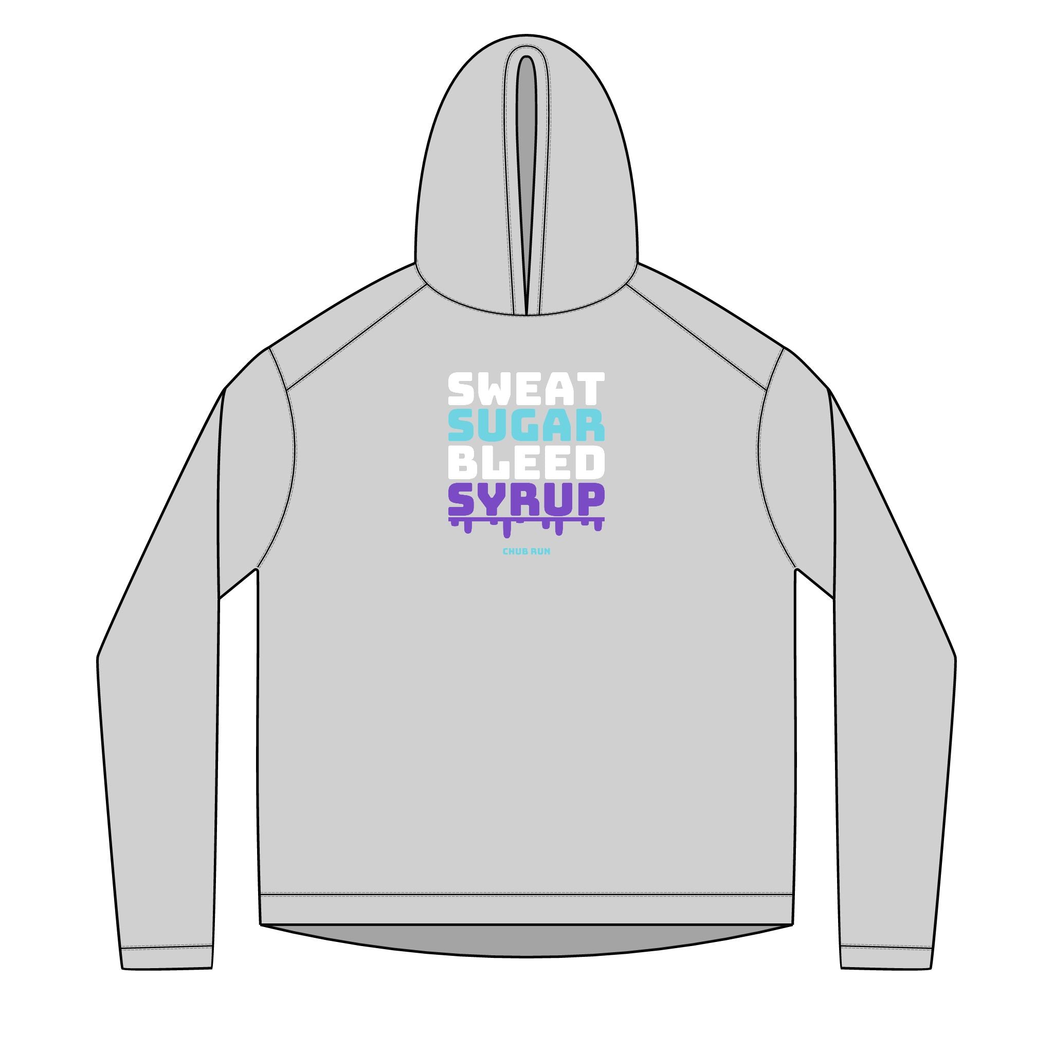 Sweat Sugar Bleed Syrup — UPF 50+ Sun Hoodie | Lightweight Running & Trail Layer