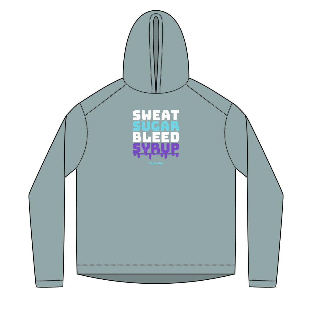 Sweat Sugar Bleed Syrup — UPF 50+ Sun Hoodie | Lightweight Running & Trail Layer