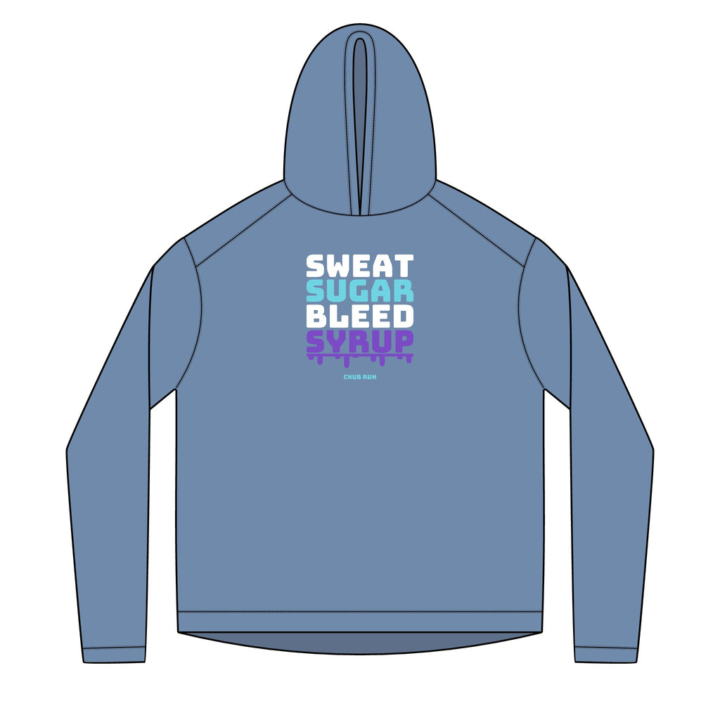Sweat Sugar Bleed Syrup — UPF 50+ Sun Hoodie | Lightweight Running & Trail Layer