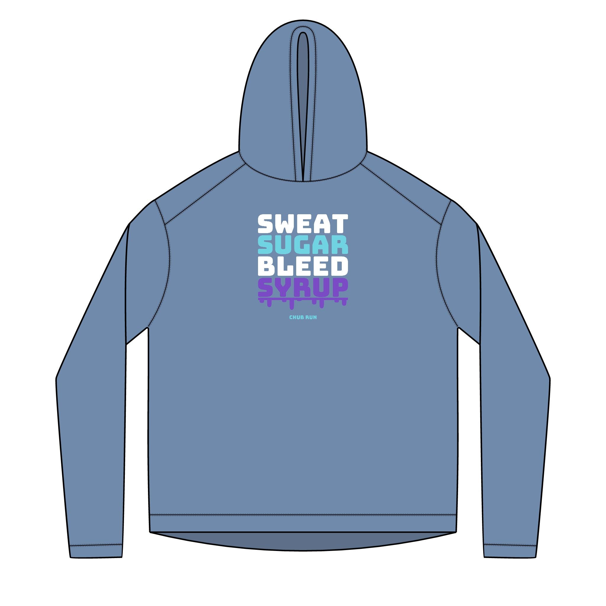 Sweat Sugar Bleed Syrup — UPF 50+ Sun Hoodie | Lightweight Running & Trail Layer