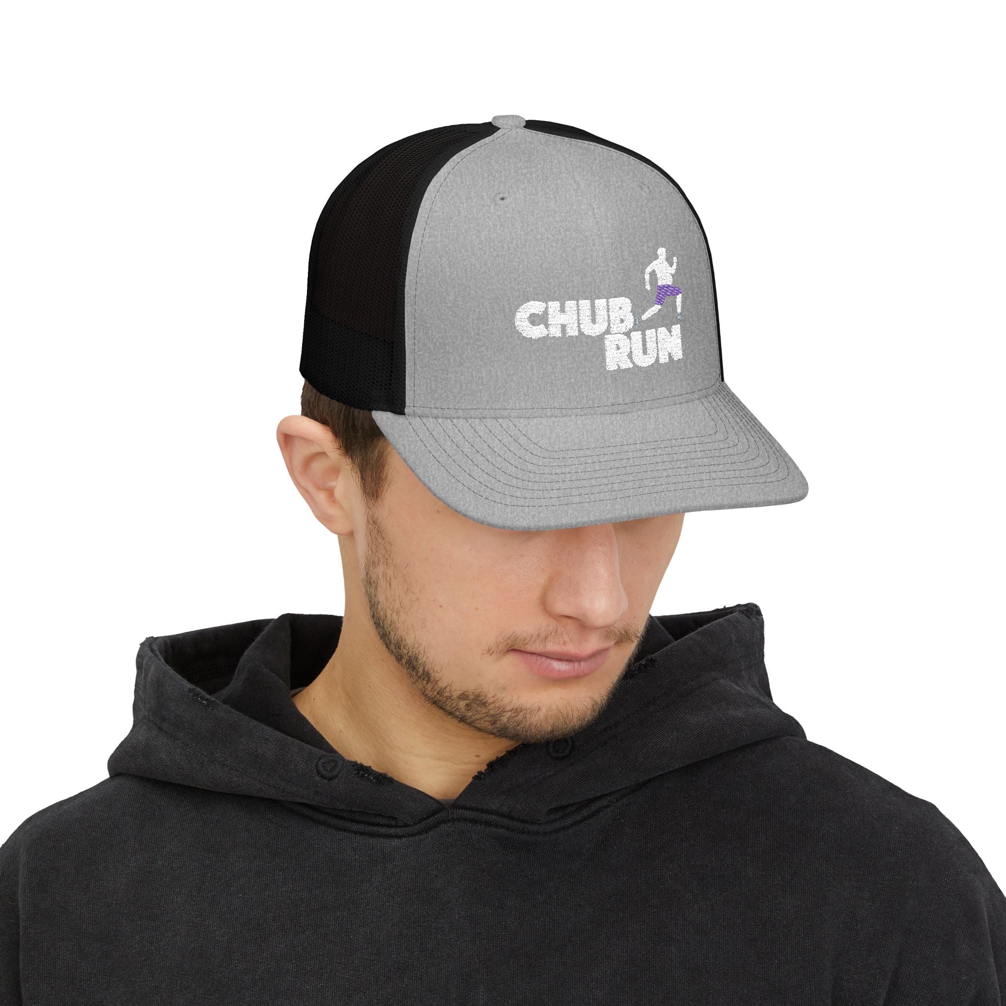 Chub Run Trucker Cap – Funny Runner Graphic Snapback Hat