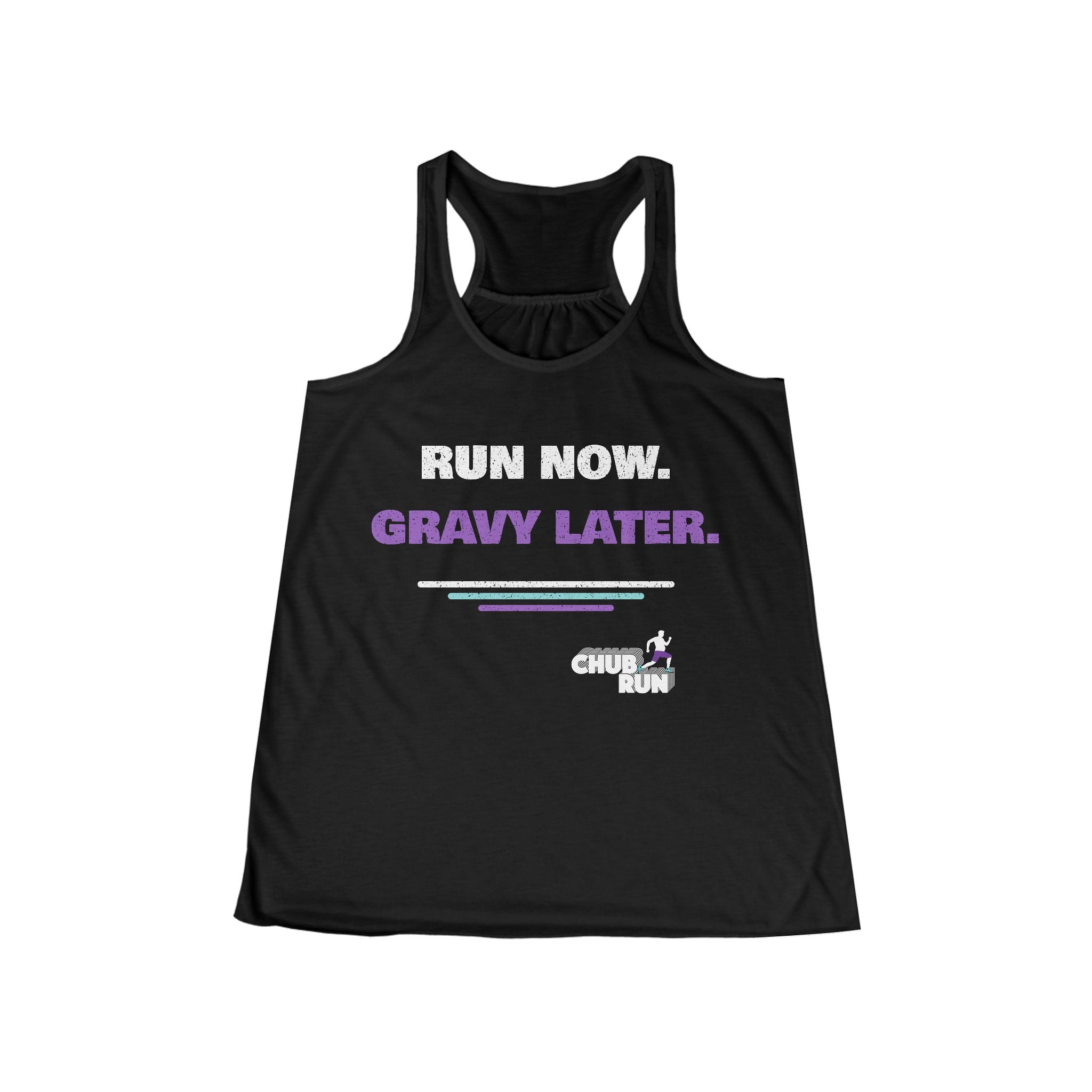 Run Now. Gravy Later. Women's Racerback Tank Top
