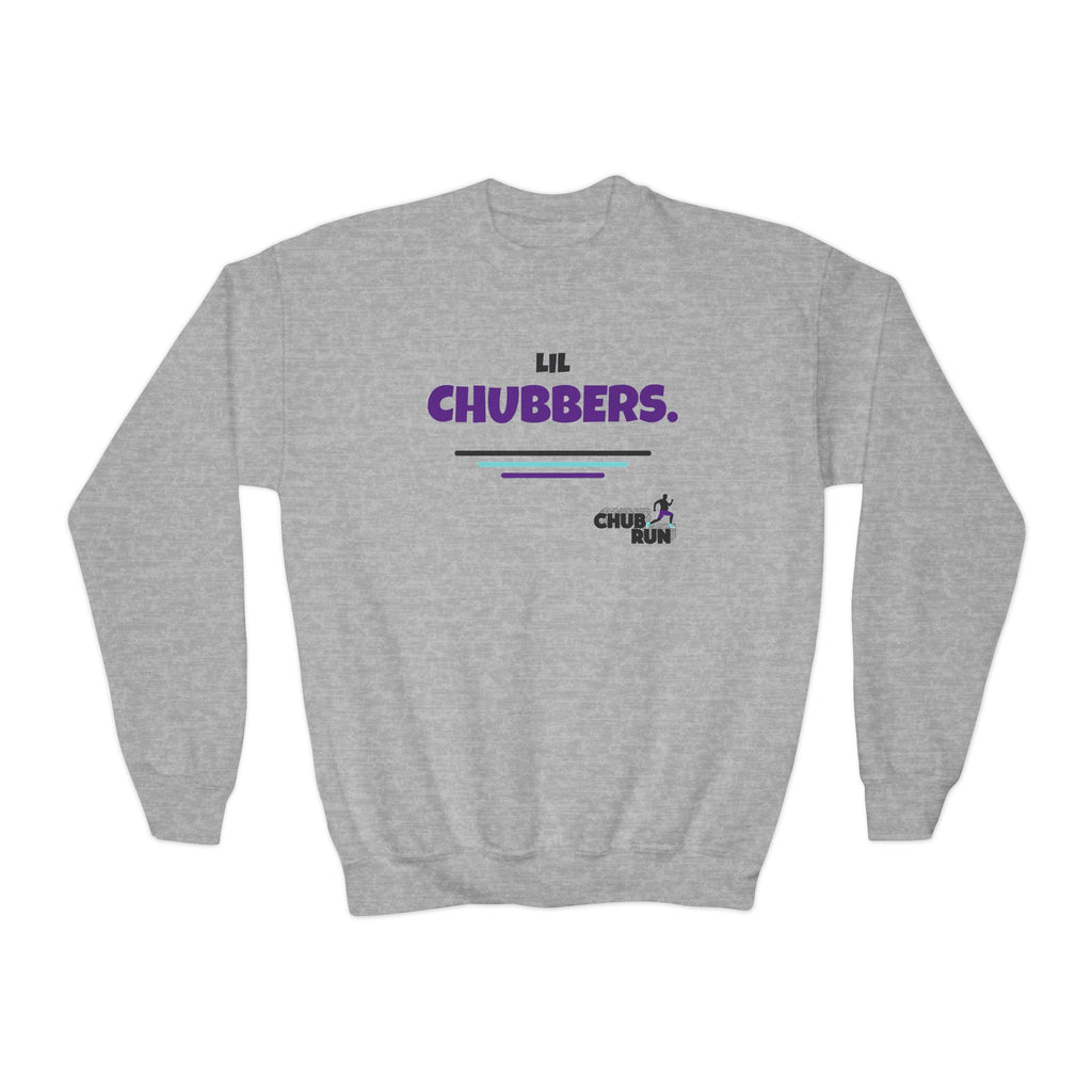 Youth Crewneck Sweatshirt — "Lil Chubbers" Graphic Pullover for Kids