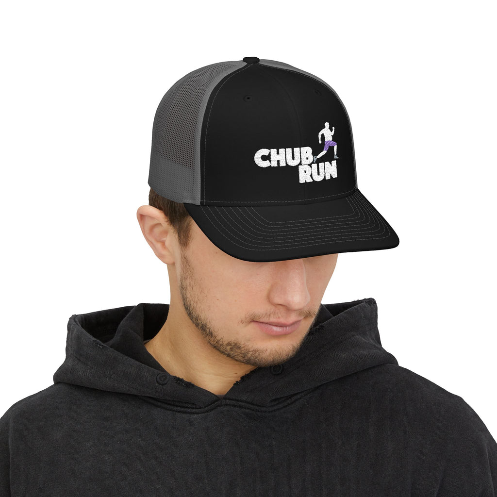 Chub Run Trucker Cap – Funny Runner Graphic Snapback Hat
