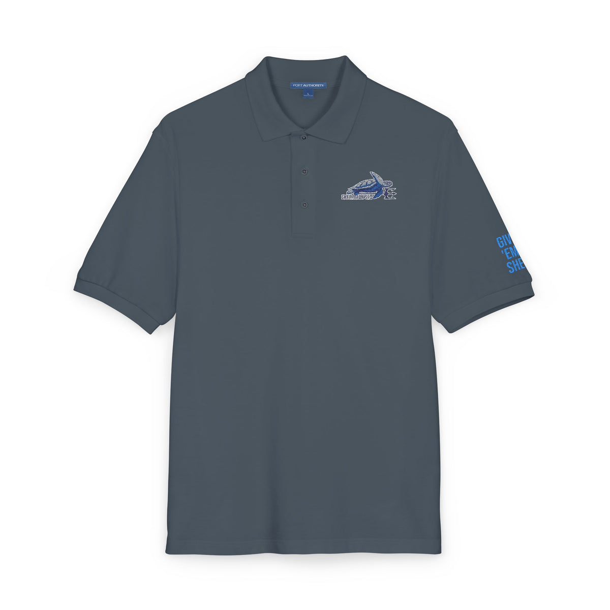 Shellback SEO Embroidered Polo - Give 'Em Shell