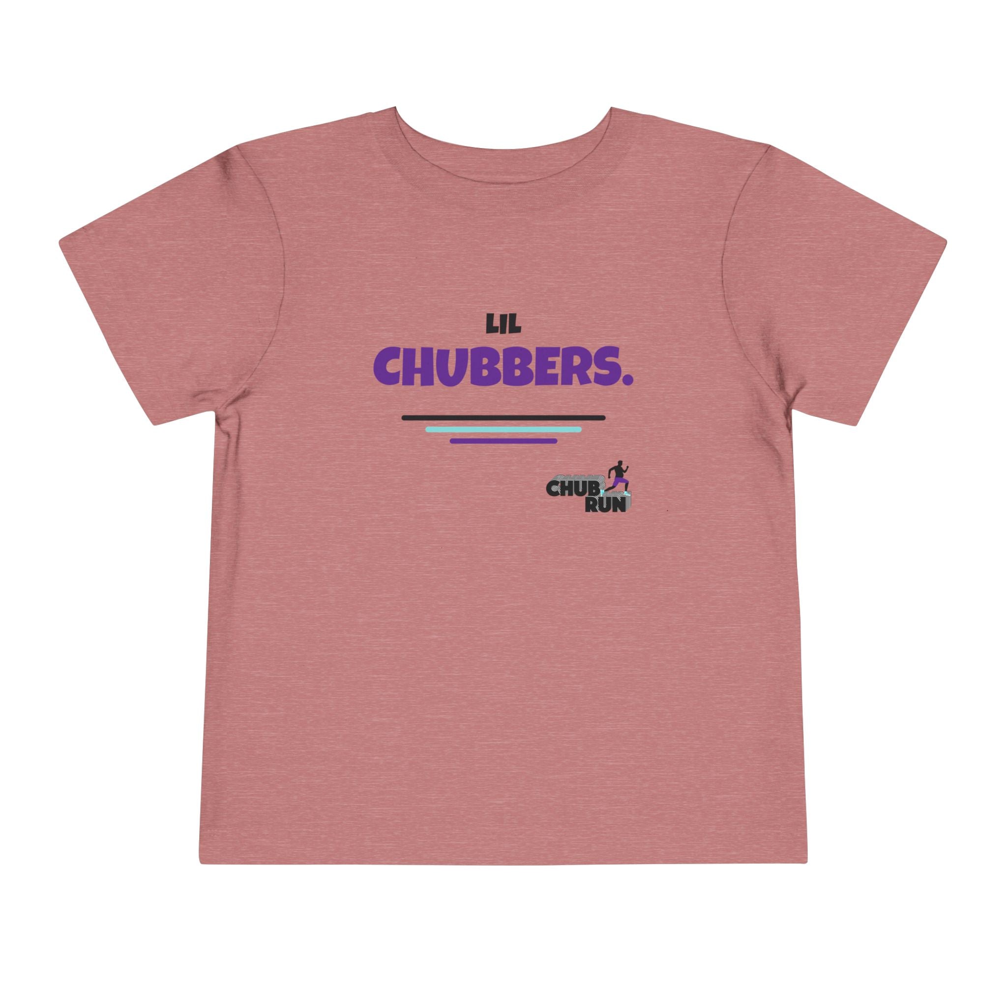 Lil Chubbers Toddler Tee — Cute Purple Logo Short Sleeve Shirt