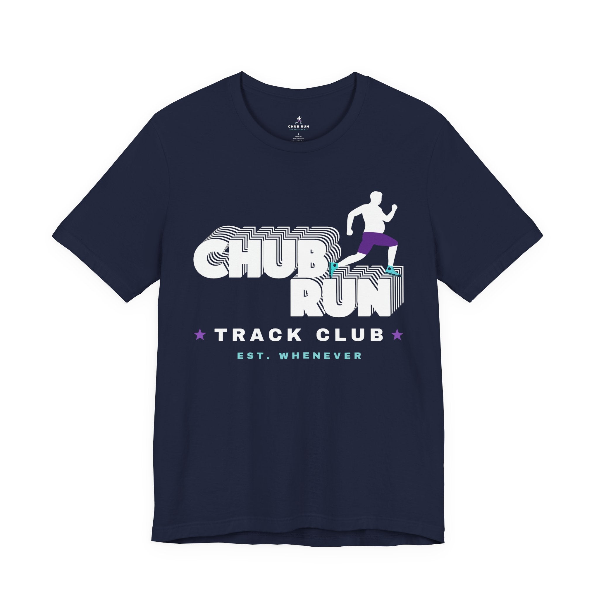 Chub Run Track Club T-Shirt — "Run Now. Gravy Later." Funny Running Tee