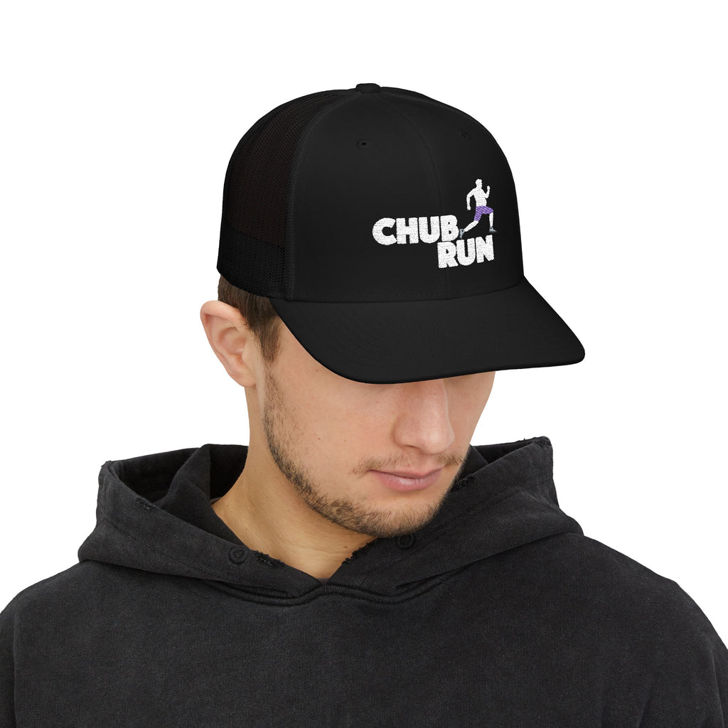 Chub Run Trucker Cap – Funny Runner Graphic Snapback Hat