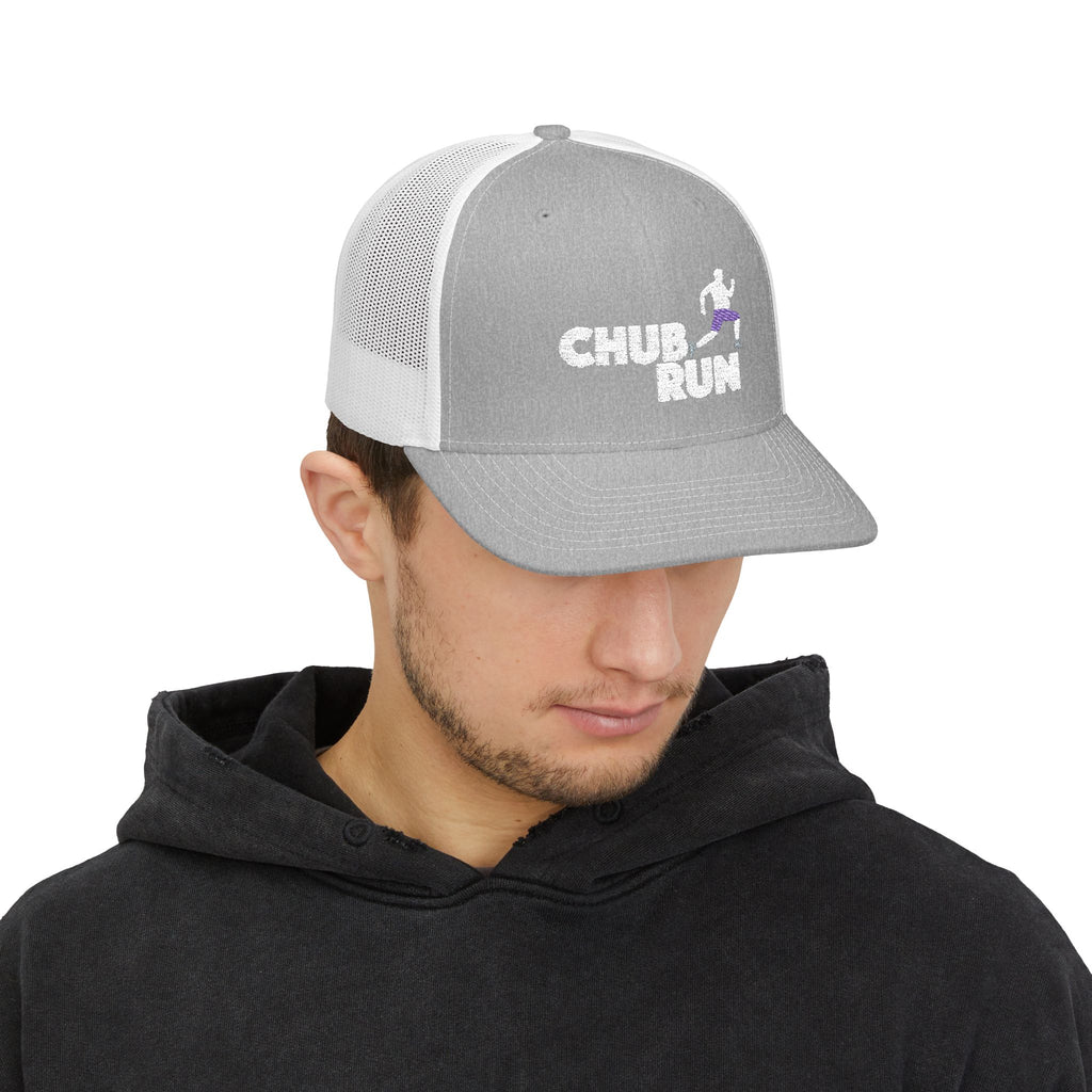 Chub Run Trucker Cap – Funny Runner Graphic Snapback Hat
