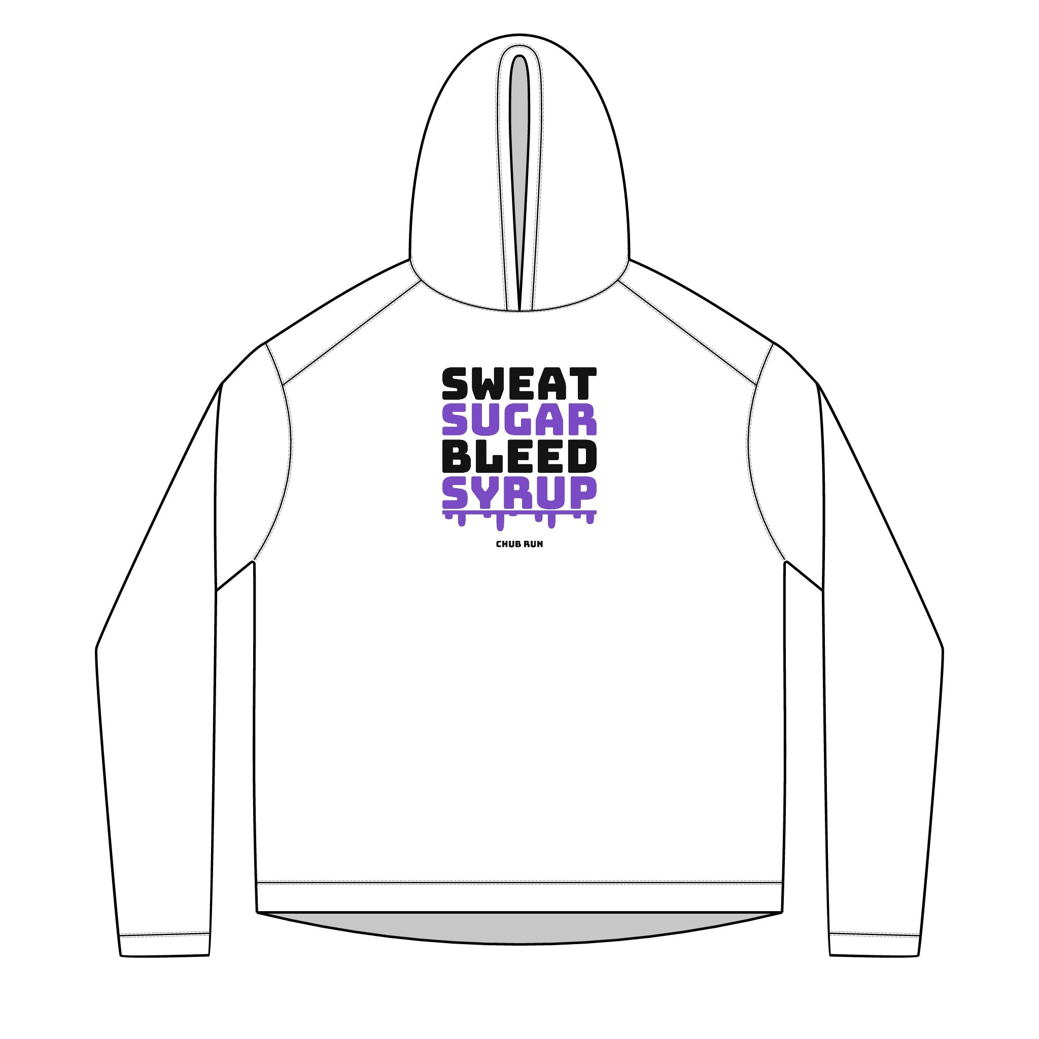 Sweat Sugar Bleed Syrup — UPF 50+ Sun Hoodie | Lightweight Running & Trail Layer