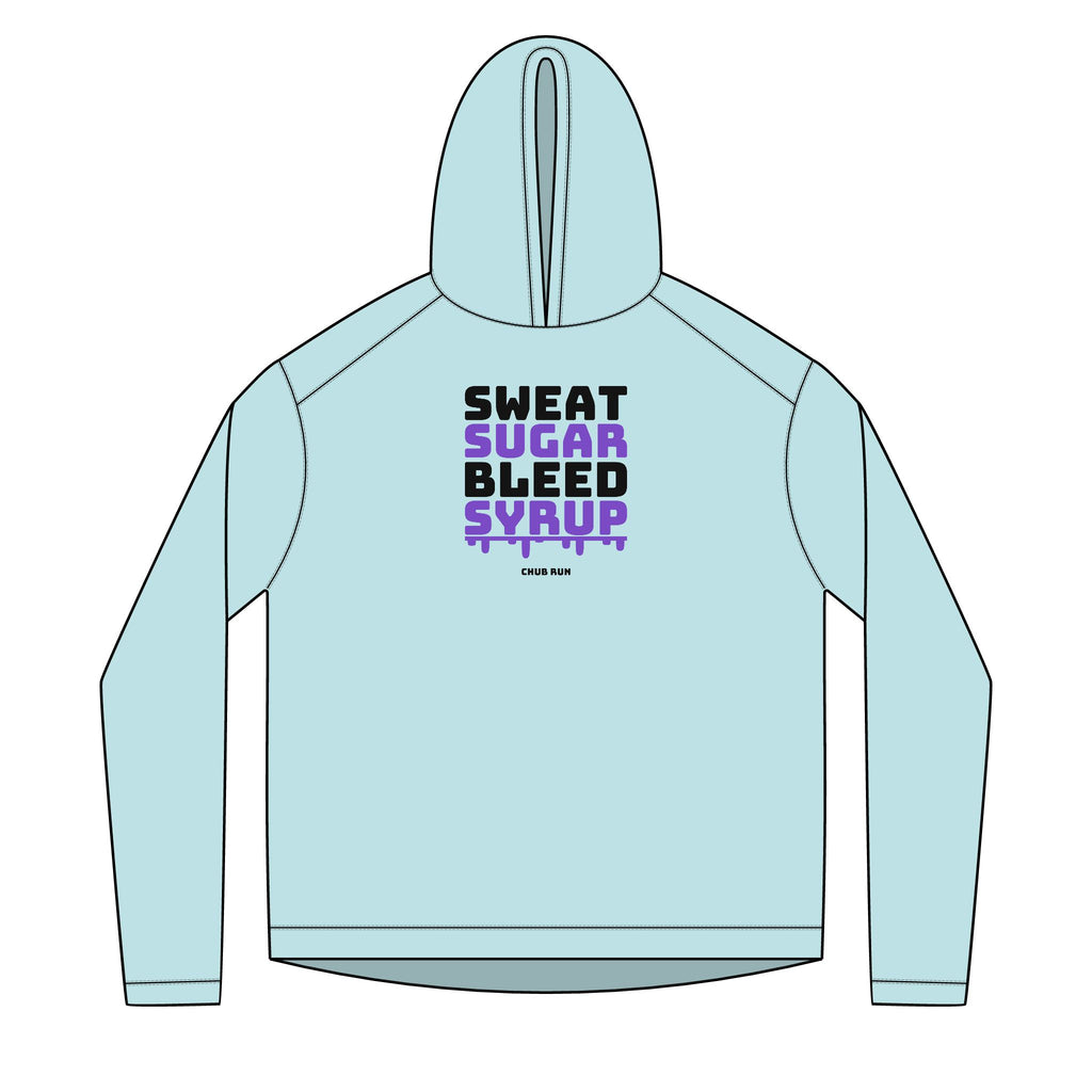 Sweat Sugar Bleed Syrup — UPF 50+ Sun Hoodie | Lightweight Running & Trail Layer