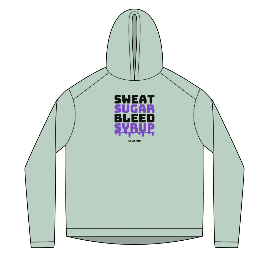 Sweat Sugar Bleed Syrup — UPF 50+ Sun Hoodie | Lightweight Running & Trail Layer