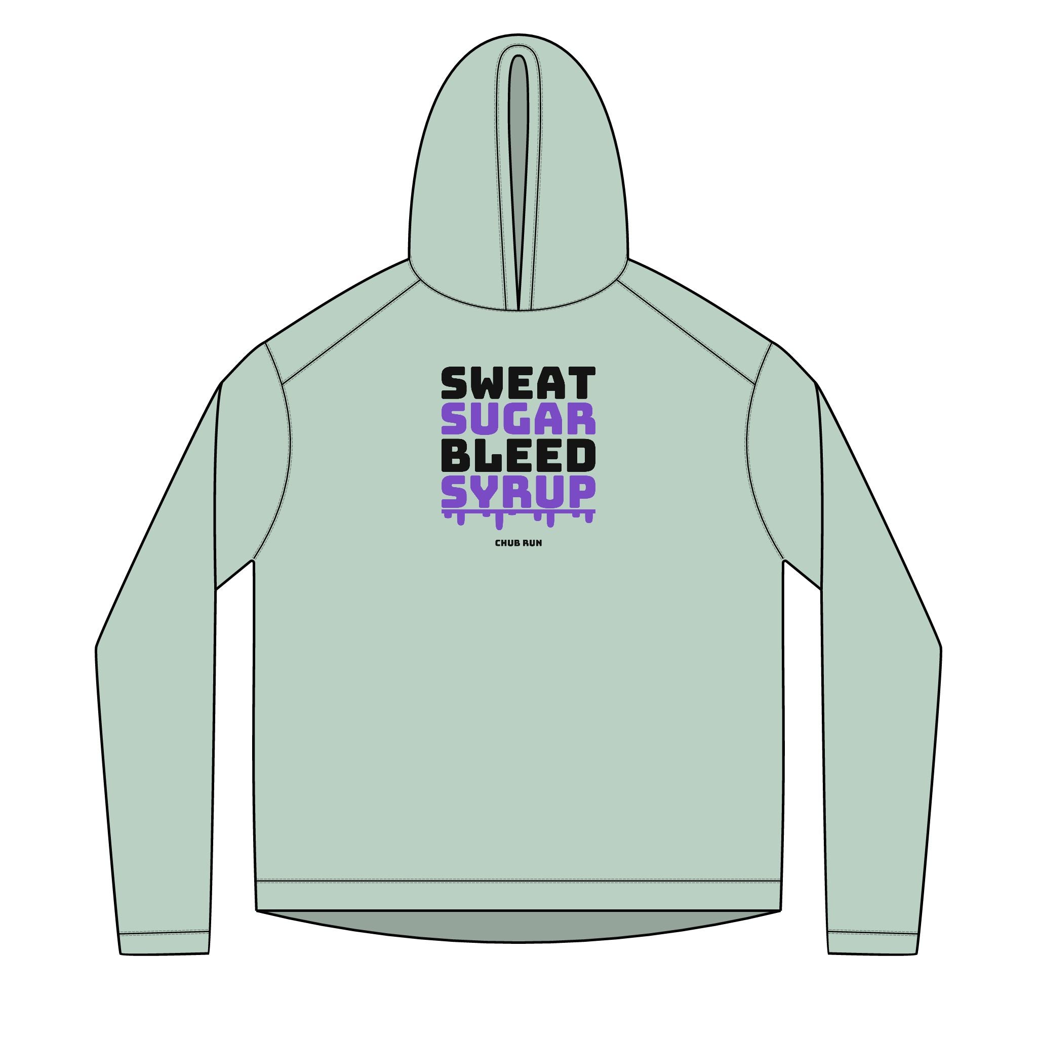 Sweat Sugar Bleed Syrup — UPF 50+ Sun Hoodie | Lightweight Running & Trail Layer