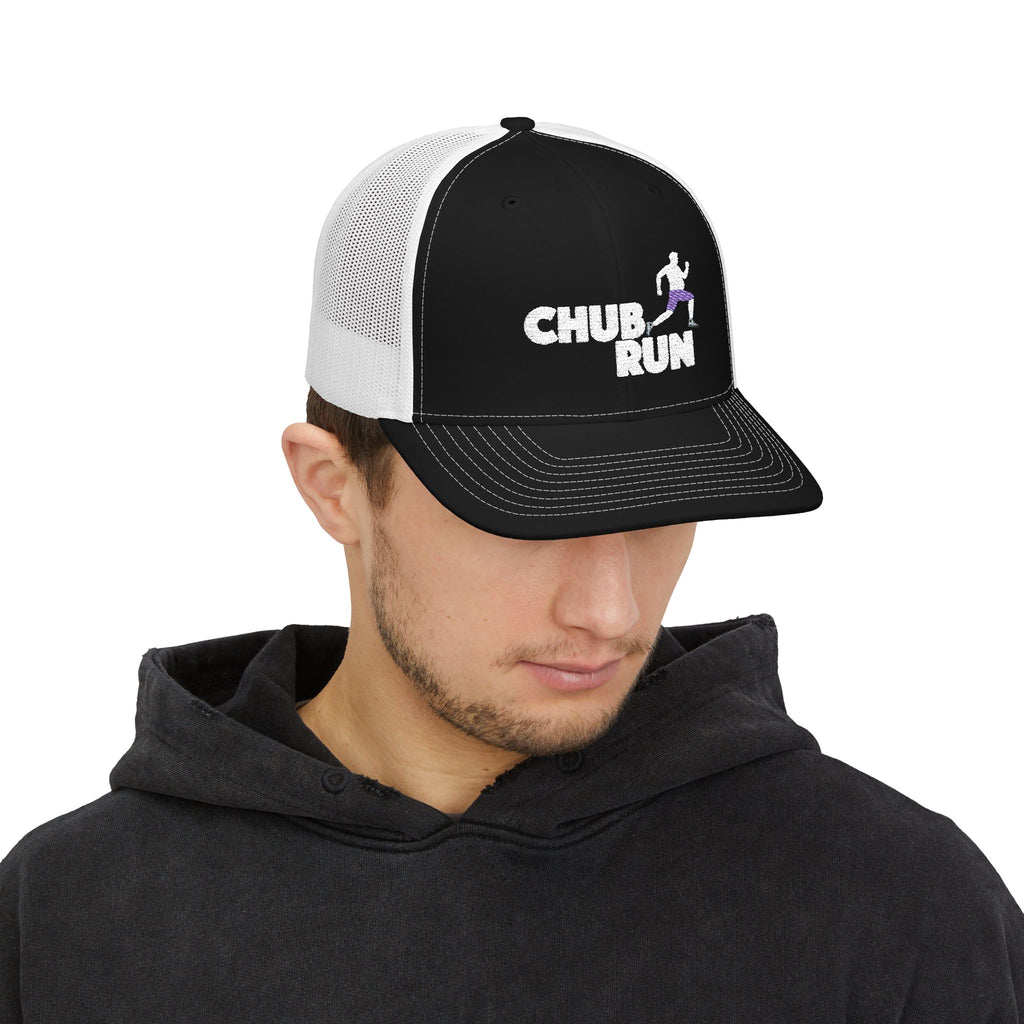 Chub Run Trucker Cap – Funny Runner Graphic Snapback Hat