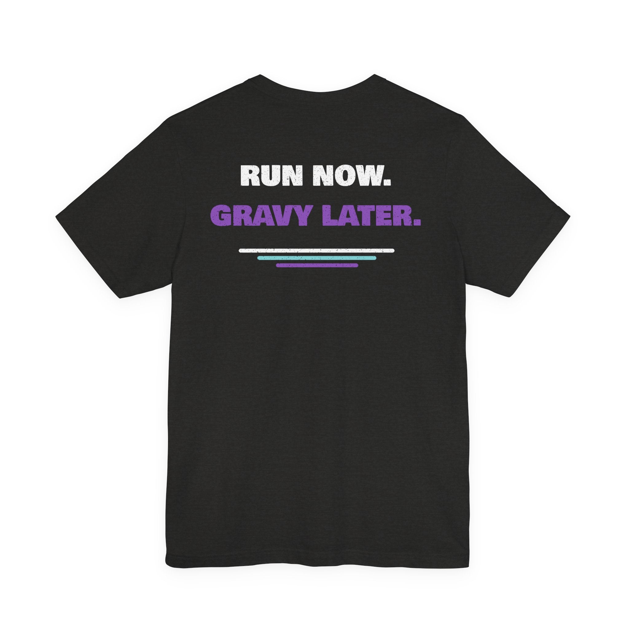 Chub Run Track Club T-Shirt — "Run Now. Gravy Later." Funny Running Tee