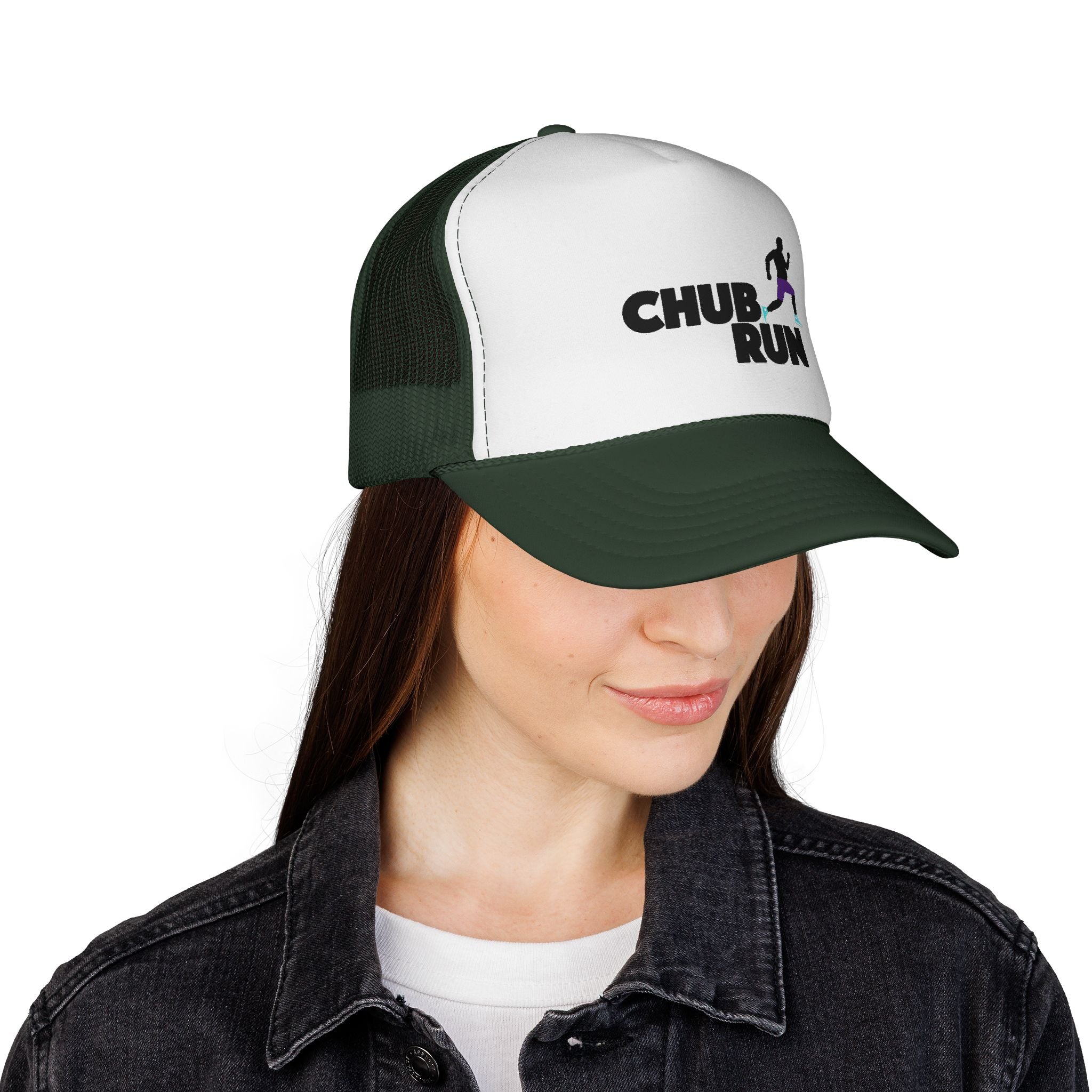 Chub Run Trucker Hat – Funny Running Cap for Plus-Size Runners