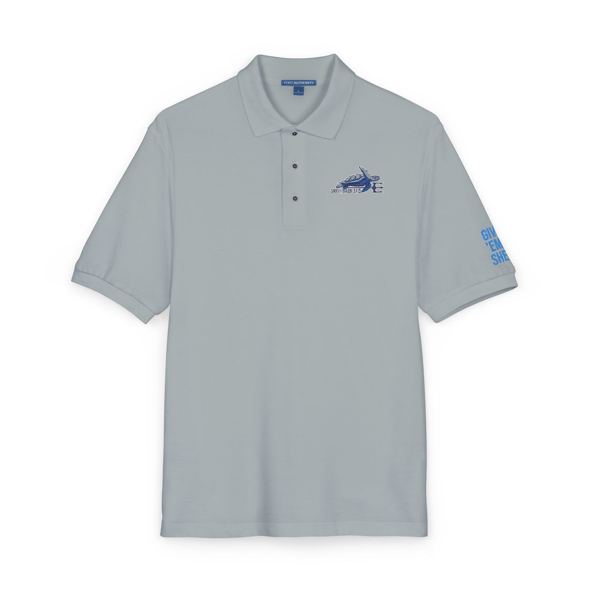 Shellback SEO Embroidered Polo - Give 'Em Shell